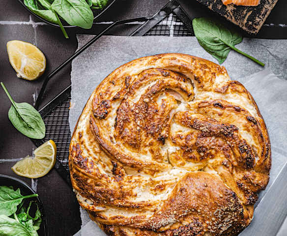 Herzhafter Babka mit Räucherlachs