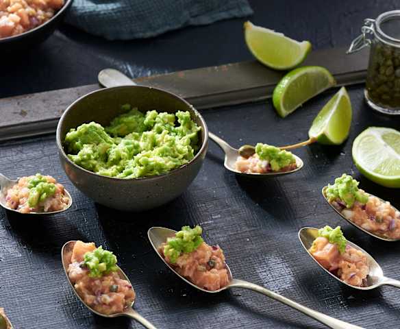 Tartar dos salmones Tartar dos salmones