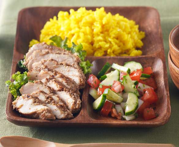 坦都里風雞胸薑黃飯