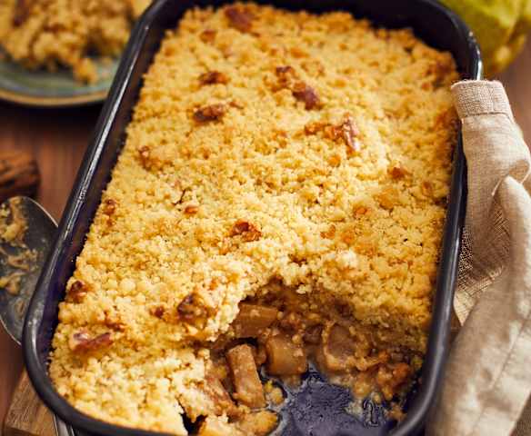 Birnen-Walnuss-Crumble