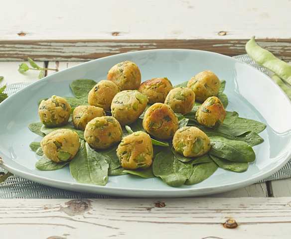 Polpette di fave e pecorino Polpette di fave e pecorino