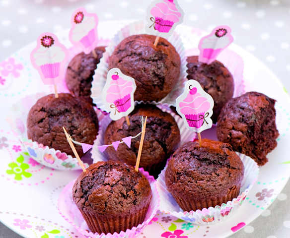 Čokoládové muffiny