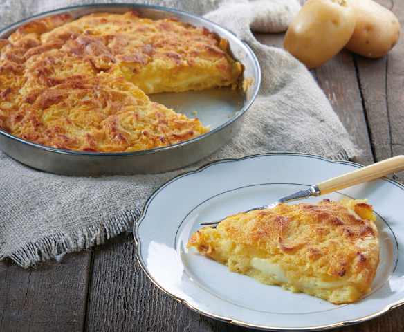Torta di patate e mais