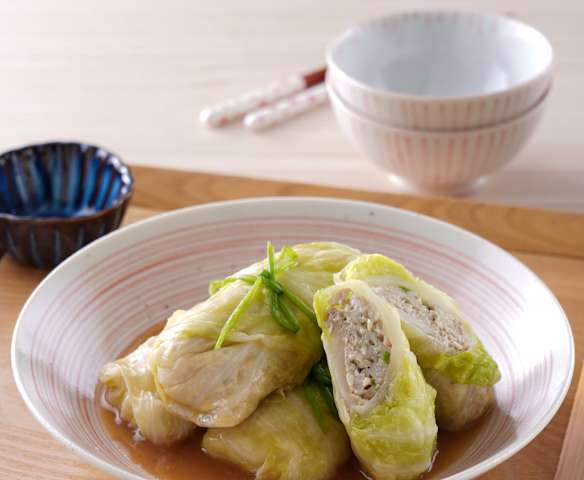 豆腐猪肉包菜卷