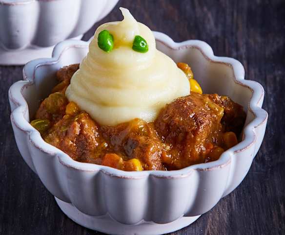 Carne guisada con fantasmas de patata
