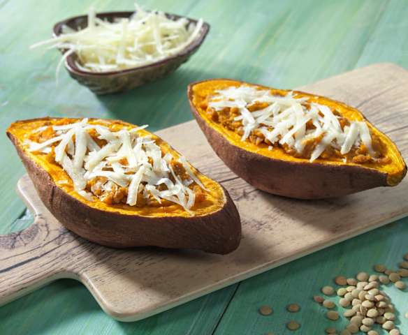 Patate dolci ripiene (vegan)