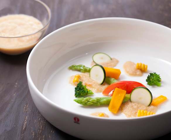 和風洋蔥醬蒸野菜