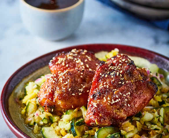 Sticky chicken (pollo caramelizado)