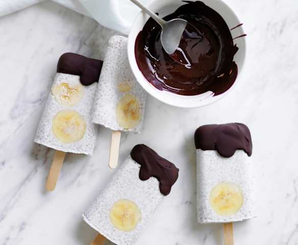 Kokos-Bananen-Eislutscher