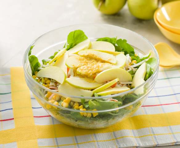 Ensalada verde con delicias de mar