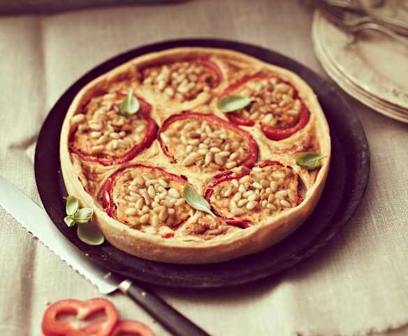 Paprika-Ricotta-Quiche