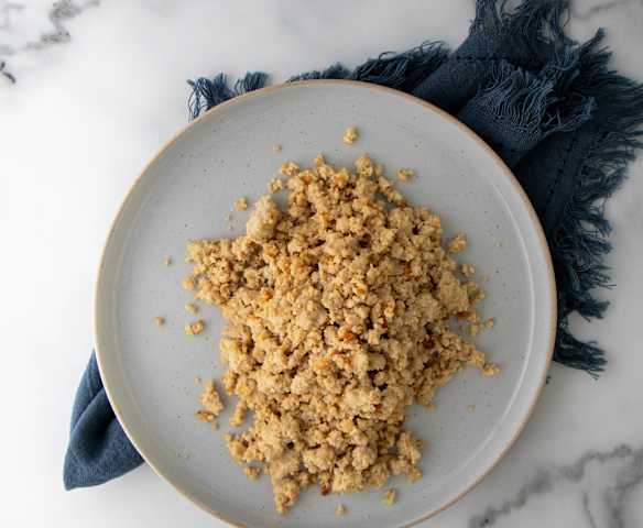 Browned chicken mince