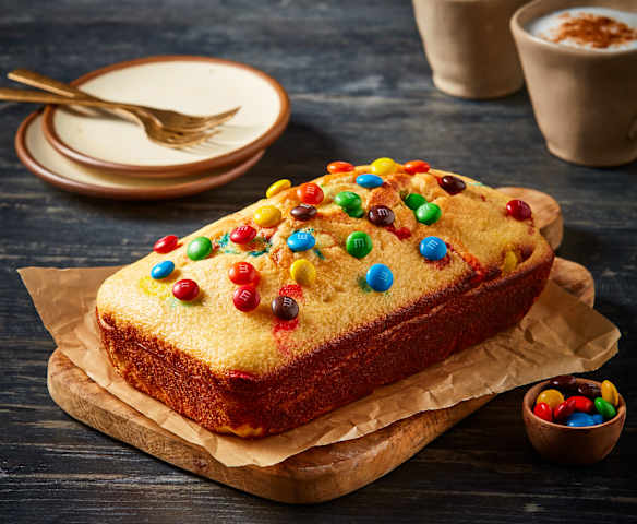 Panqué con Chocolates Confitados