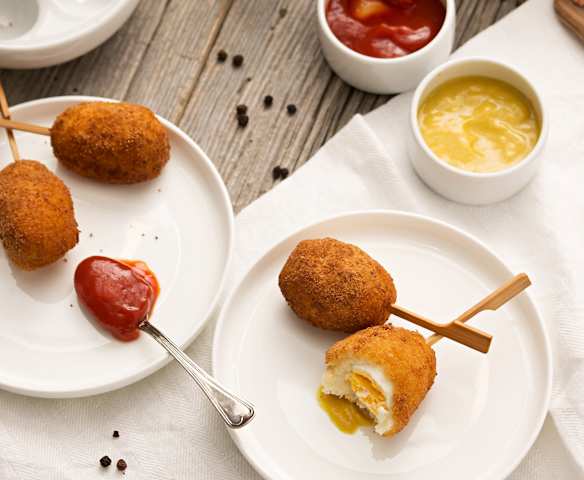 Huevos de codorniz Villaroy