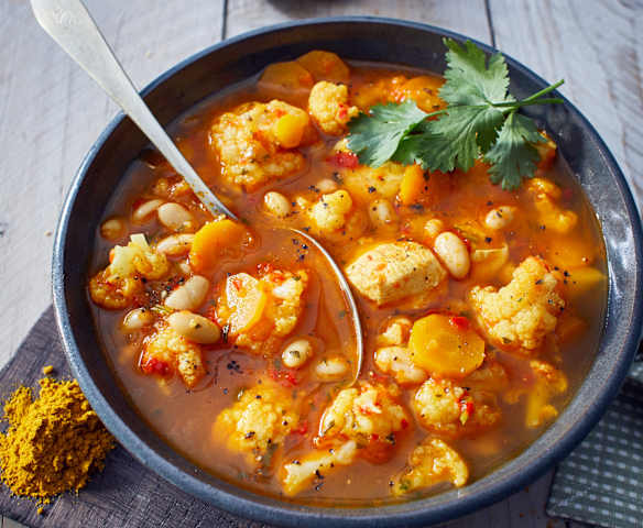 Blumenkohl-Bohnen-Gemüse