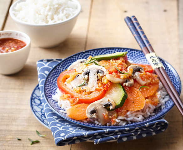 Riz et légumes à l'aigre douce