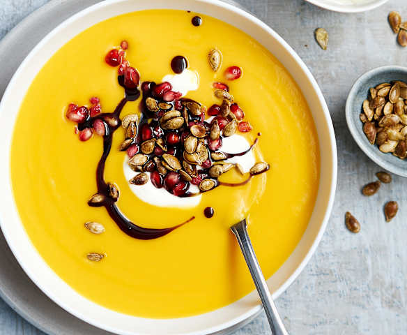 Kürbis-Orangen-Suppe