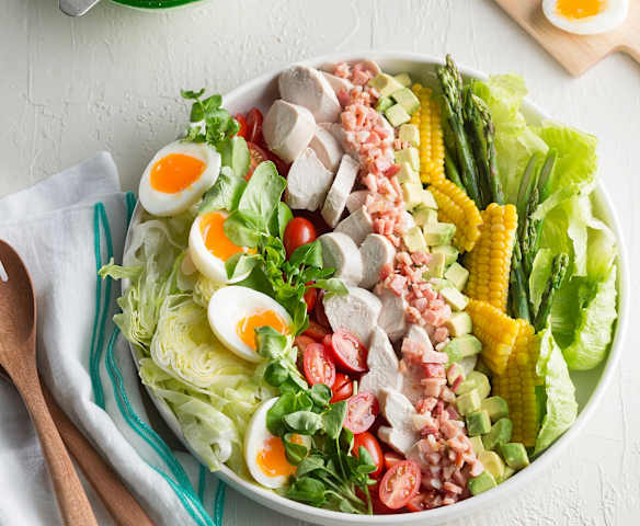 Cobb salad with buttermilk dressing