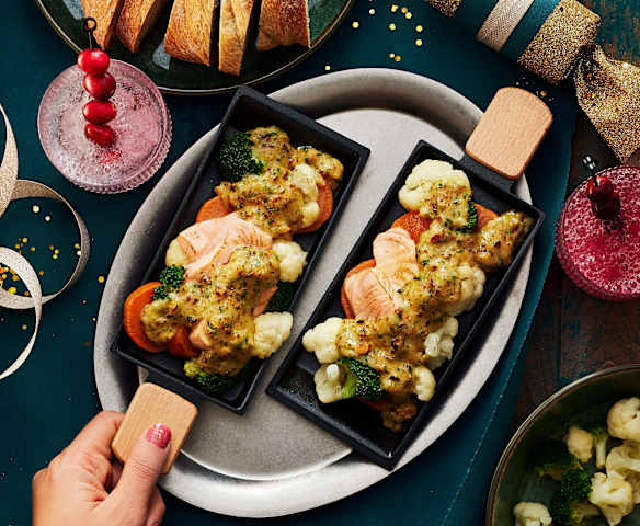 Lachs-Raclette-Pfännchen