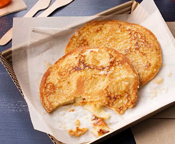 Panqueques de manzana al ron