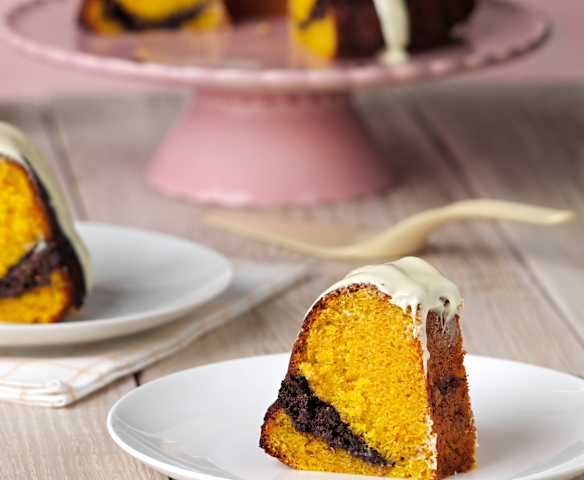 Bizcocho de zanahoria y chocolate