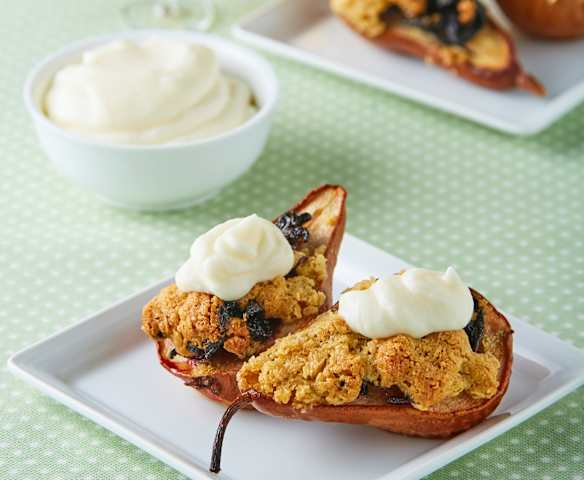 Pera y jamaica al horno