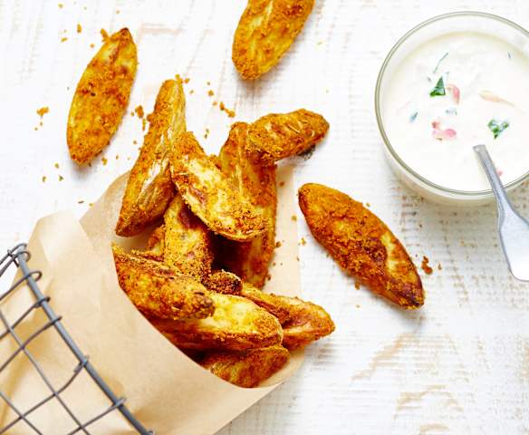 Potatoes au four et leur sauce crémeuse