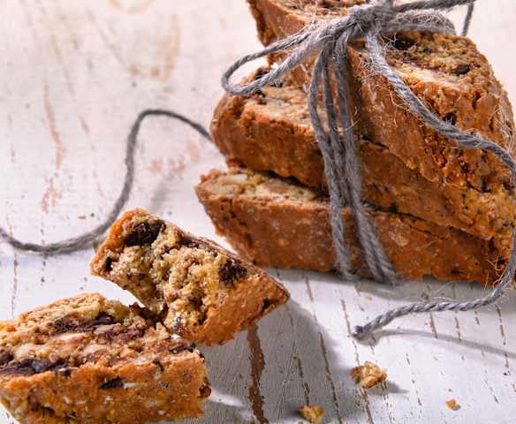 Cantucci integrali cioccolato e nocciole