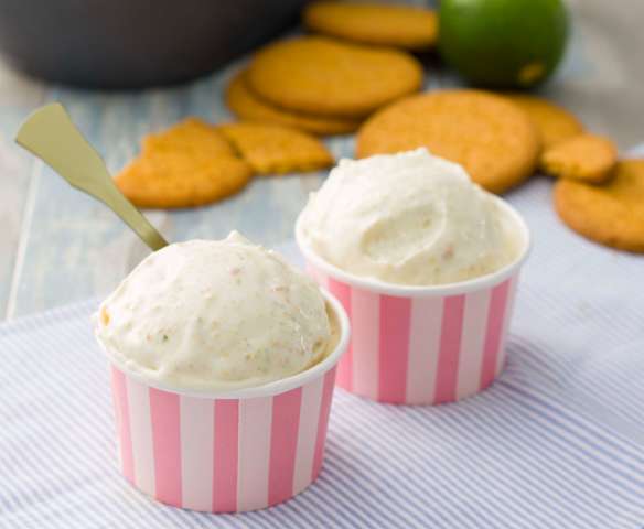 Helado de Key lime pie Helado de Key lime pie