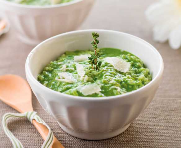 Risoto com ervas aromáticas