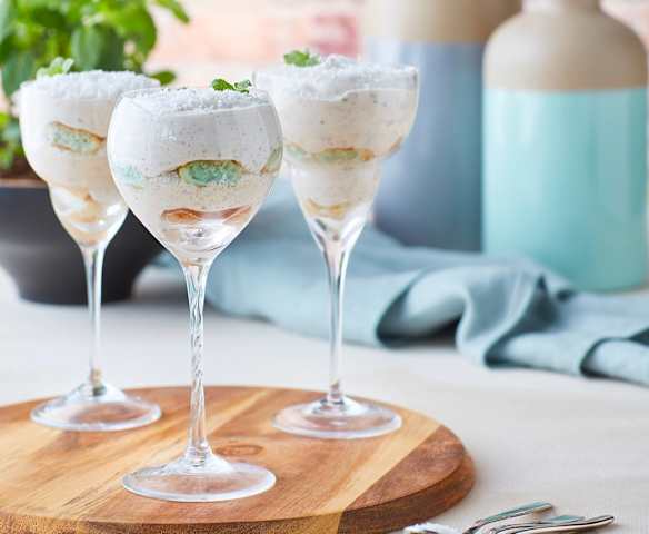 Tiramisù menta e cocco