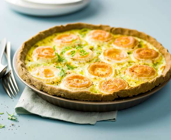 Quiche sans gluten poireau-chèvre Quiche sans gluten poireau-chèvre