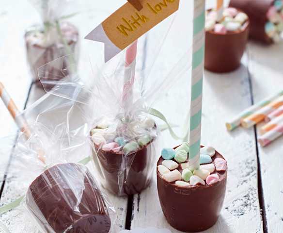 Chocolat chaud sur bâtonnet