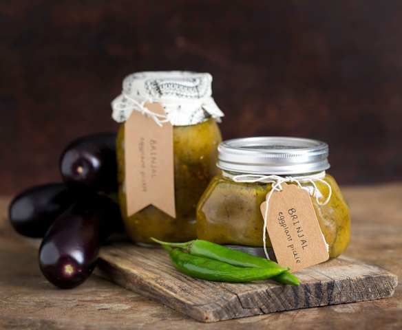 Brinjal (eggplant pickle)