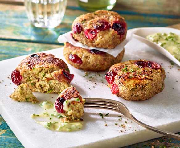 Couscous-Taler mit Cranberrys