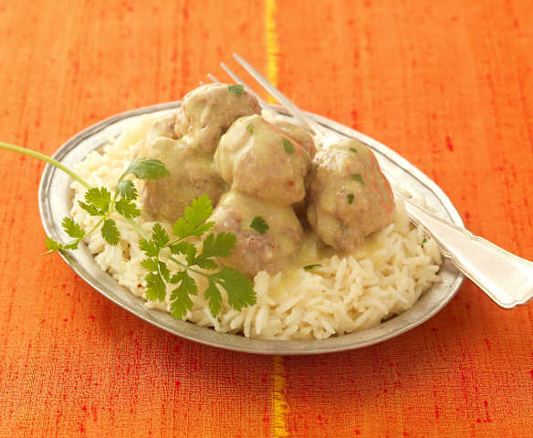 Indische Lammbällchen mit Joghurtsauce