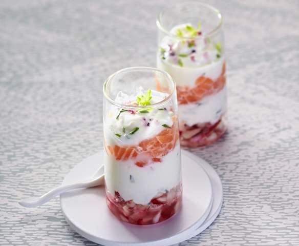 Verrine saumon-endive