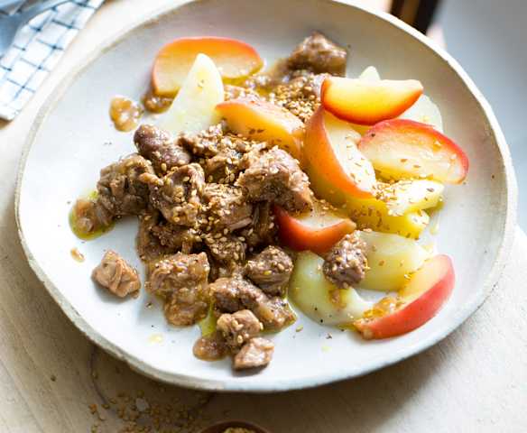 Porc teriyaki aux pommes