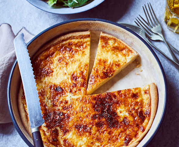 Käse-Tarte mit Cidre