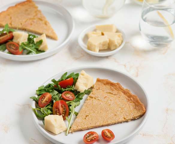 Wegański placek (farinata)