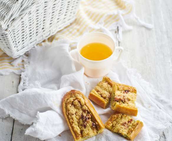 Baguetes de queijo e bacon