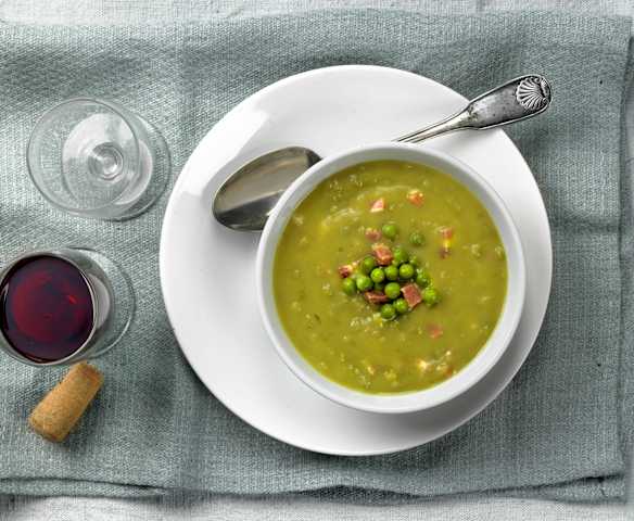 Zuppa di piselli spezzati