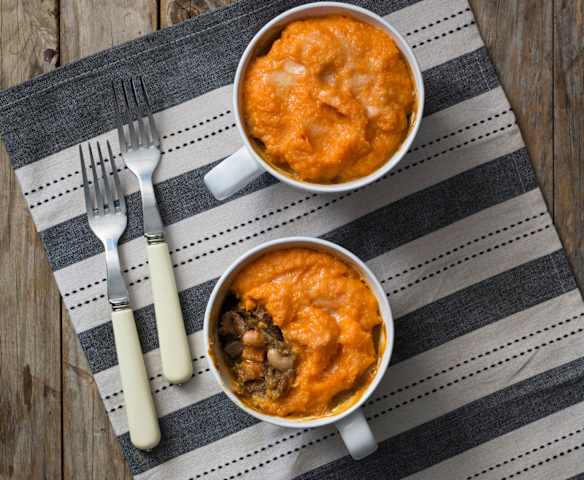 Three-bean shepherd's pie