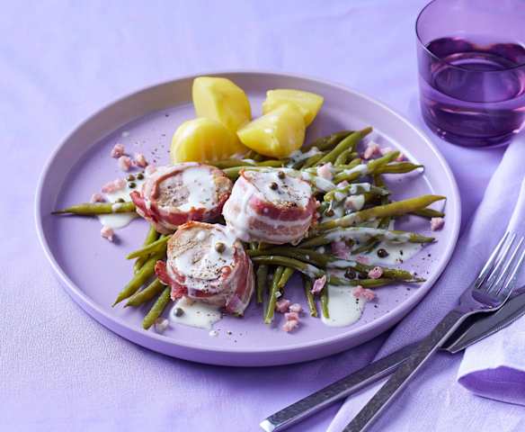 Schweinefilet mit grüner Pfeffersauce