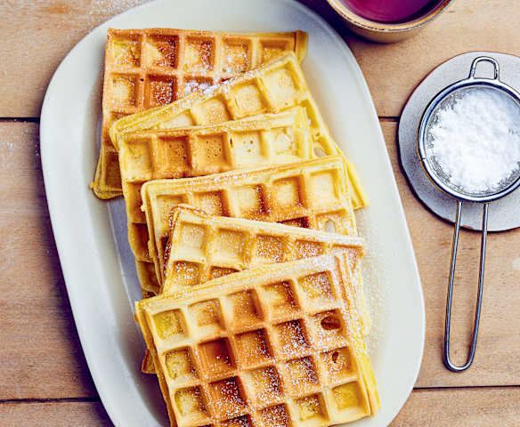 Gaufres à la boisson à l’amande