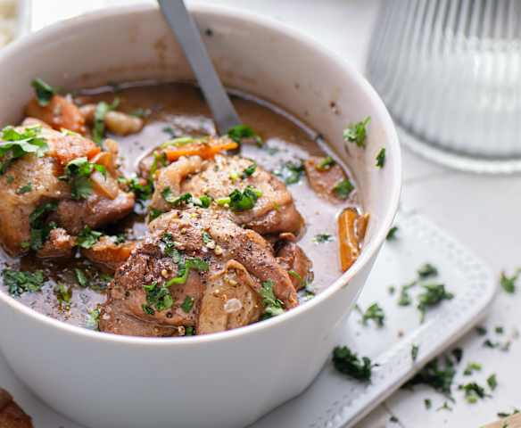 Pollo con chocolate y arroz basmati