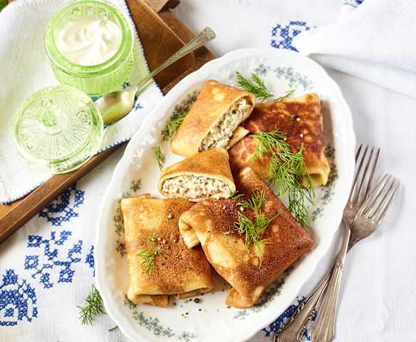 Gefüllte Blinis