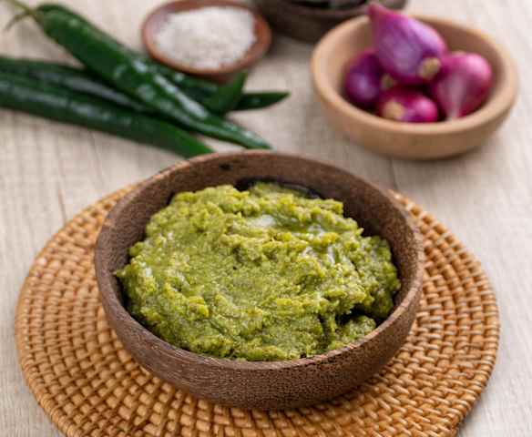 Indonesian green spice paste Indonesian green spice paste