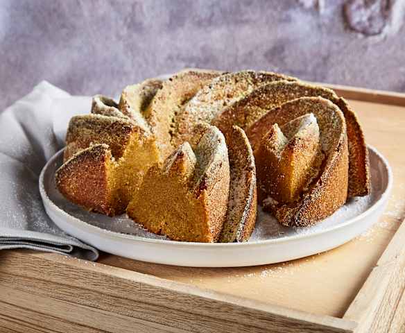 Ciambella mele, zucca e olio di cocco