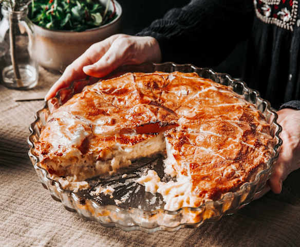 Tourte au camembert